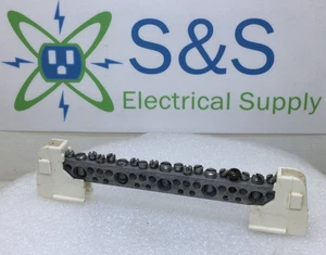 ITE 19 Position 4-14 AWG Neutral/Isolated Grounding Bar w/Feet 7 1/4" x 1 5/8" - Picture 1 of 7