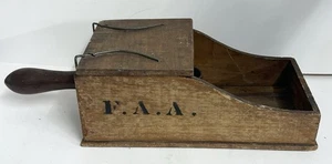 Secret Voting Box Wooden Vintage Handle Flip Top (no marbles) - Picture 1 of 6