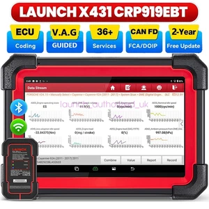 Herramienta de escáner de diagnóstico bidireccional LAUNCH X431 CRP919EBT Elite para automóvil codificación ECU - Imagen 1 de 16