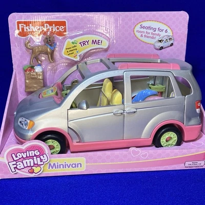 Loving Family Minivan with dog--seating for 6--music and horn--NEW Fisher Price - Image 1 of 2