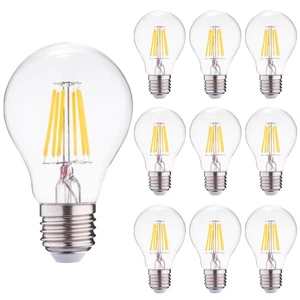 10x LED Lampe E27 Tropfenform 7 Watt ersetzt 60 Watt A++ warmweiß 780lm 2700k - Bild 1 von 6