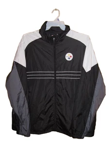 Pittsburgh Steelers Jacket Size XL NFL Reebok 100% Polyester Light Weight (O) - Picture 1 of 9