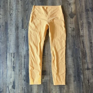 Lululemon Align hoch geschnittene Mango Dream orange gerippte Leggings Damengröße 8 - Bild 1 von 9