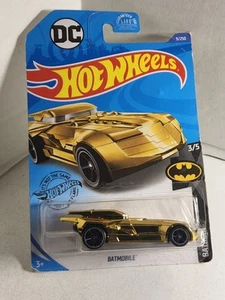 2020 Hot Wheels DC Batman - BATMOBILE - Gold Chrome- 3/5 - 9/250 - GLN68 - Picture 1 of 12