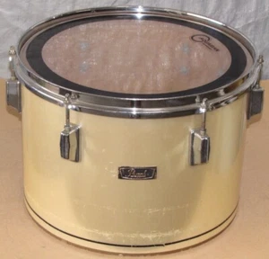 Vintage anni 70 Pearl Fiberglass 14" concerto Tom Champagne Wrap per batteria/kit - Foto 1 di 4
