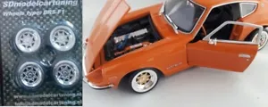 SD Wheels 14 Inch Retro Style Chrome 28mm 1:18 Model Car Tuning - Picture 1 of 1