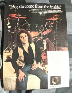 JUEGOS DE TAMBORES DE MADERA AEROSMITH / JOEY KRAMER / 1970 LUDWIG 6 CAPAS REVISTA ANUNCIO IMPRESO - Imagen 1 de 1
