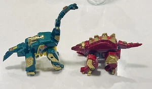 Vintage Dino Squad Set Dinosaur Robot- Steg & Bronto Bot - Picture 1 of 5