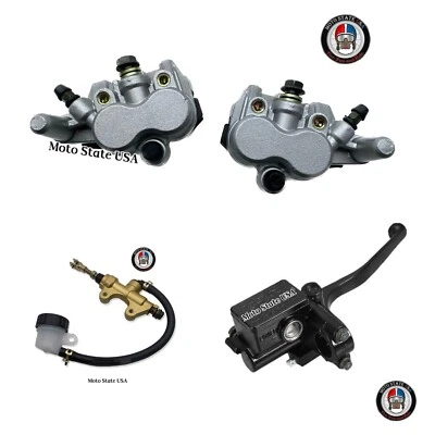 FRONT REAR BRAKE CALIPER & Brake Master Cylinder For KAWASAKI KLR650 (2008-2018) - Image 1 of 4