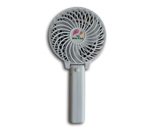 Mini USB Rechargeable Strong Wind Foldable Hand Fan (White)