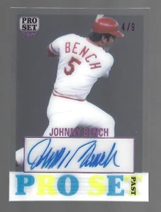 Johnny Bench 2023 Leaf Pro Set Pure Signatures Autographs Auto 4/9 - Picture 1 of 5