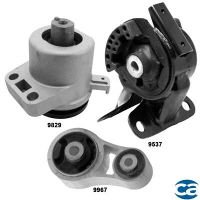 Soportes de motor trasero, derecho y transmisión automática izquierda. Montaje 3 piezas para Mazda CX-7 2,5 L Foto 1 de 4