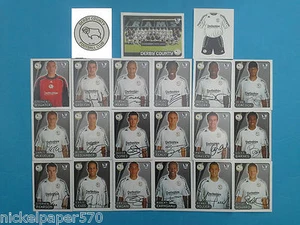 DERBY COUNTY PREMIERE LEAGUE 2007 2008 - 21 AUFKLEBER MERLIN'S - TEAM KOMPLETT - Bild 1 von 1