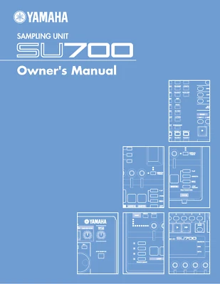 Yamaha SU700 Manual del propietario: ¡354 páginas a todo color y encuadernadas en espiral! Foto 1 de 3