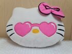 A Rare Vintage Sanrio Hello Kitty Head Cushion With Heart Shape Glasses