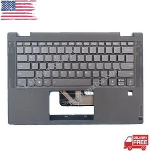 New For Lenovo ideaPad Flex 5-14IIL05 5-14ARE Palmrest Keyboard 5CB0Y85490 Gray - Picture 1 of 11