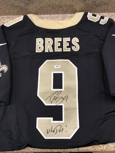 Drew Brees SIGNED Saints Nike Authentic Vapor Elite Football Game Jersey 40 PSA - Picture 1 of 9
