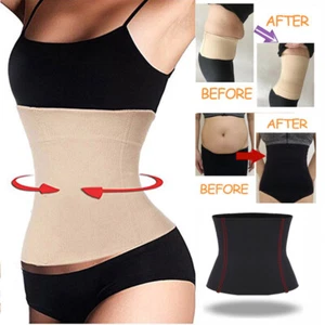US Postpartum Belt Belly Waist Trainer Wrap Body Shaper Support Recovery Girdle - Picture 1 of 25