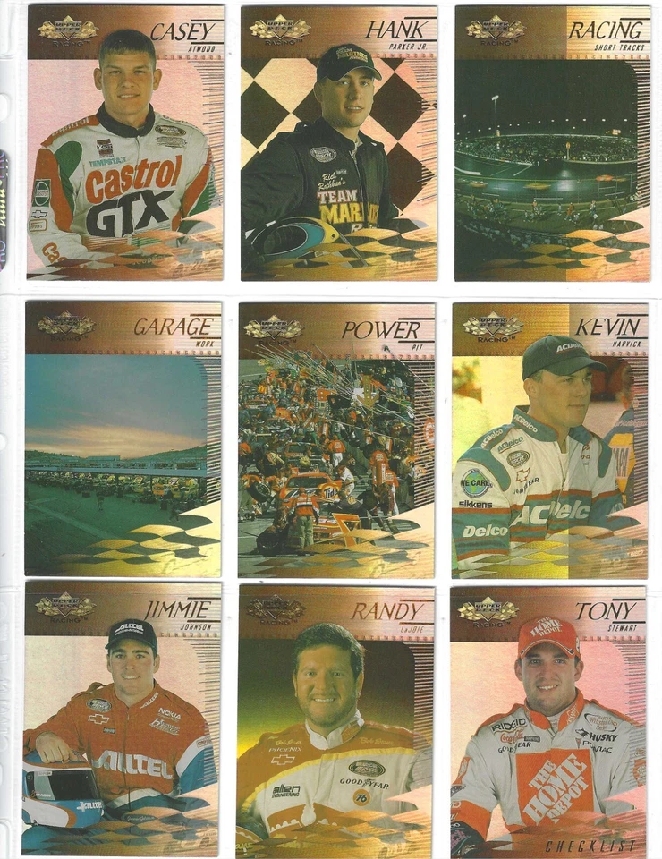 2000 Upper Deck Racing-Complete 45 card set-Straight from packs/pages-JJ Rookie - Image 1 of 1