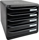 Exacompta 3097214D Premium Ablagebox mit 5 Schubladen für DIN A4+ Dokumente. Sta