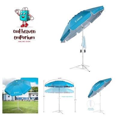 Зонт абажур, портативный зонт с подставкой, 6,5 футов легкий бесплатный стоячий... - Изображение 1 из 4