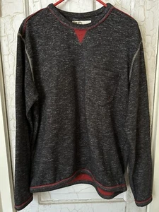32 BAR BLUES Herren LARGE grau French Terry Pullover Rundhalsausschnitt Devils in my Den gebraucht, in einwandfreiem Zustand - Bild 1 von 9