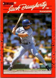 1990 Donruss Jack Daugherty #461 Texas Rangers INKL. NO DOT Baseballkartenfehler - Bild 1 von 2