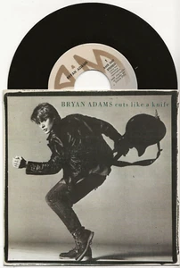 BRYAN ADAMS CUTS LIKE A KNIFE RARE 1983 SINGLE FROM SPAIN. MINT - Picture 1 of 2