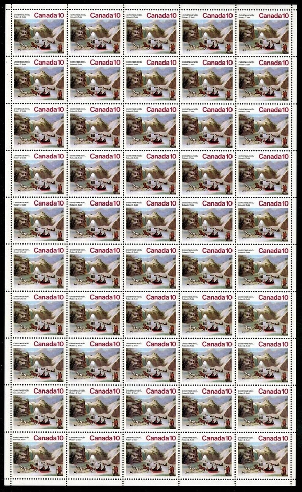 Canada Stamps — Full Pane of 50 — 1974, Christmas / Nativity #652 — MNH - Image 1 of 1