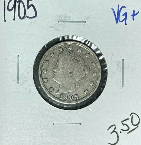 1905 LIBERTY "V" NICKEL ~ VG+ ~NICE COIN~ Cover