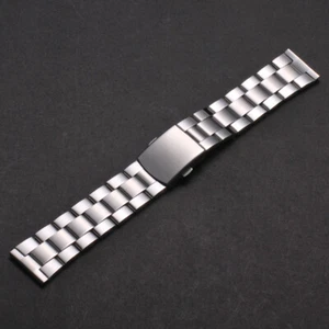 Correa de reloj de acero inoxidable de alta calidad para hombre pulsera de metal 18 mm 20 mm 22 mm - Imagen 1 de 9