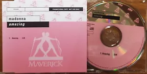 MADONNA CD Amazing 1 Track EU German PROMO ONLY Unique Pink Title Slv. UNPLAYED - Picture 1 of 7