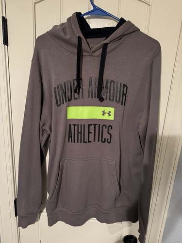 VETEMENTS Felpa con cappuccio uomo UNDER ARMOUR atleti STORM grigia taglia media