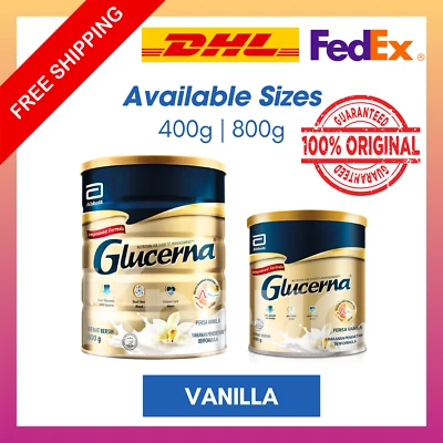 1 X GLUCERNA Triple Cuidado Diabético Leche en Polvo (Vainilla) - DHL ENVÍO EXPRESS Foto 1 de 4