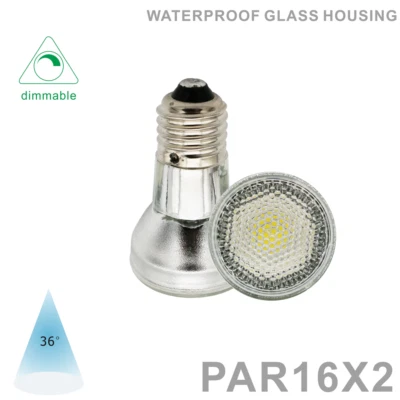 2 pack PAR16 PAR20 Led Spot Light bulb AC/DC 110V-130V E26 Lamp 7W Narrow Beam - Image 1 of 4