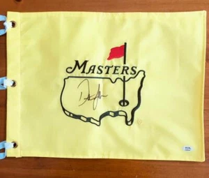 Dustin Johnson signierte Augusta National Masters FLAGGE PSA AN68397 - Bild 1 von 1