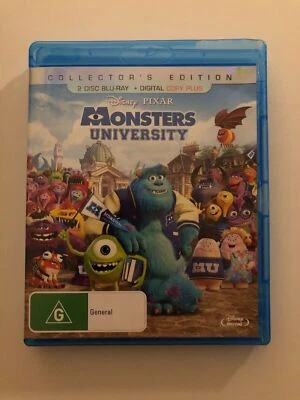Monsters University (Blu-ray, 2013, 2-Disc Set) Collectors Edition. Region B - Image 1 of 4