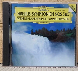 Sibelius-Symphonien Nos 5 & 7 - Bernstein, Wiener Philharmoniker - DG CD 1989 - Imagen 1 de 3