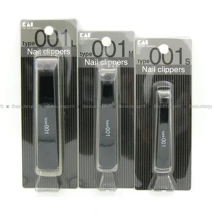 KAI Japan Black Nail Clipper (Curved /Straight Blade) Stainless Steel - Picture 1 of 2