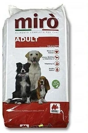 Mirò - ADULT - gusto manzo mangime completo alimento per cani adulti - 20kg - Immagine 1 di 1