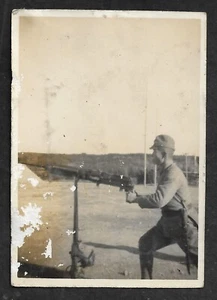 WW2 Japanischer Soldat Typ-92 schweres Maschinengewehr Japan Foto WWII China Original - Bild 1 von 3