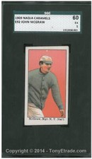 1909 E92 Nadja Caramel John McGraw - SGC 60