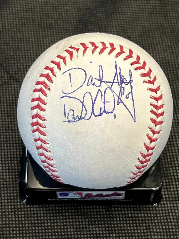 Daniel Murphy / Darrell Ceciliani Yankees de Nueva York Firmado OMLB Béisbol Automático Foto 1 de 2