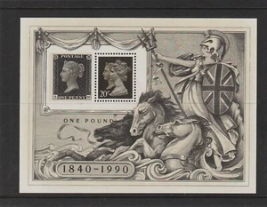 GB 1990 - 150 Jahre Penny Black - Kleinbogen SG-MS1501 - Bild 1 von 2