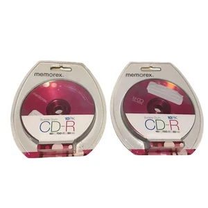 Two Memorex Bubble Gum Recordable 48x speed 700MB 80 minute CD-R Discs 10-Pack - Picture 1 of 6