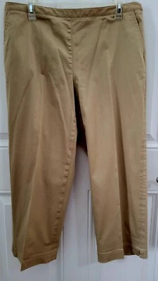 Calça Capris Feminina Lizgolf Audra Tamanho 14 Cáqui - Imagem 1 de 4