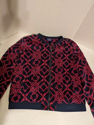 Chaqueta Bomber Le TIGRE The Classic Cremallera Frontal Azul Marino y Rosa Talla Grande De colección Foto 1 de 4