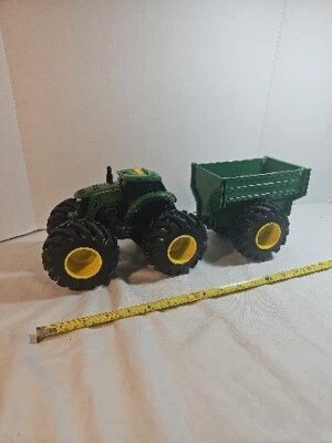 John Deere Kids Tractor/Trailer w/ Sound Effects Green & Yellow - Image 1 of 4