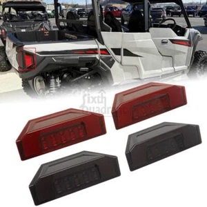 Smoke/Red Rear Tail Light Left Right Fit For Polaris Ranger General 900 XP 1000 - Picture 1 of 22