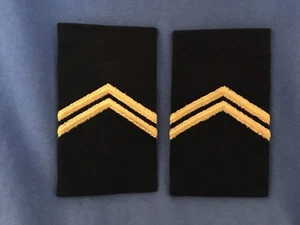 Vintage Pair EPAULETS United States Military Uniform Corporal Army Navy Marines - Picture 1 of 5